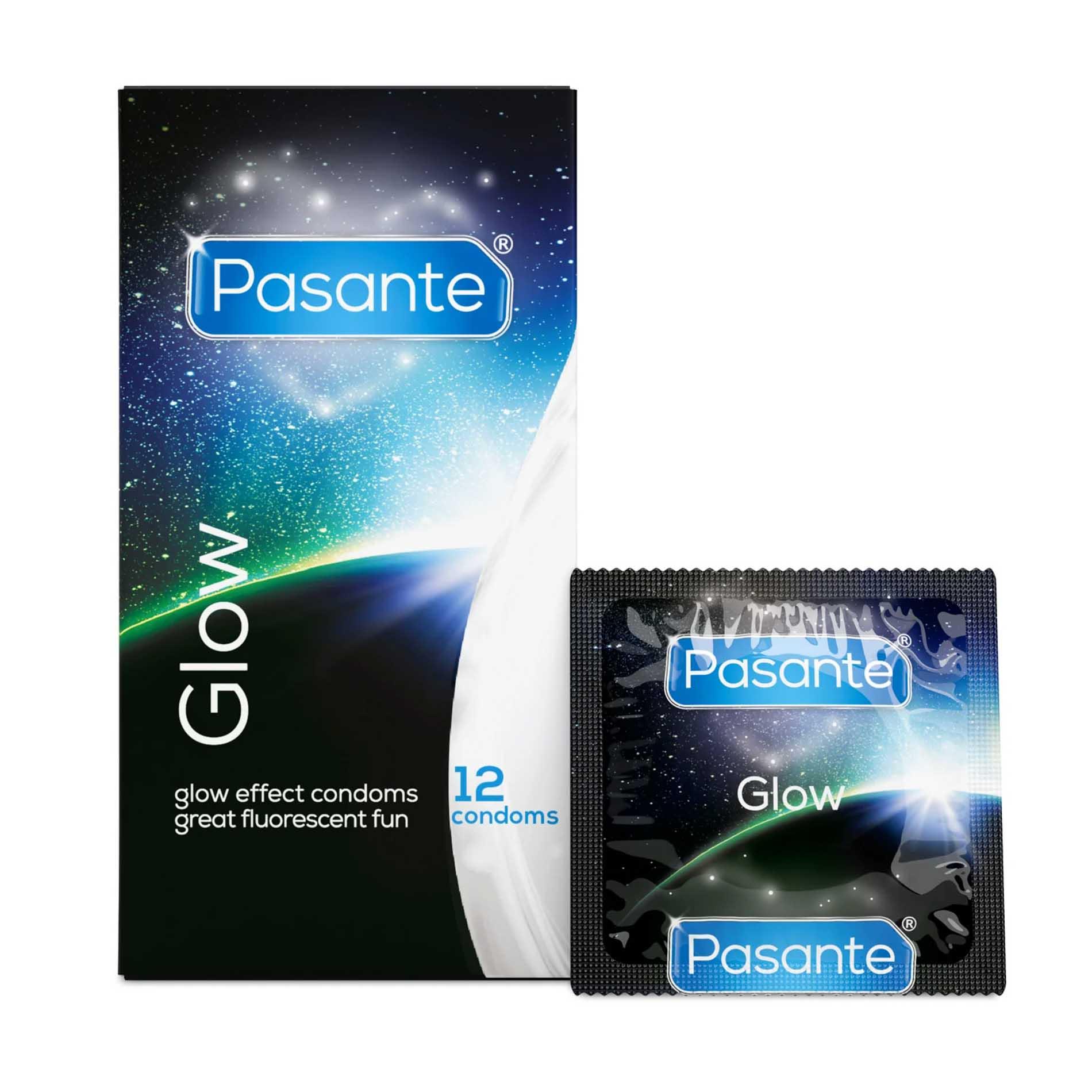 Prezerwatywy Pasante Glow - świecące w ciemności