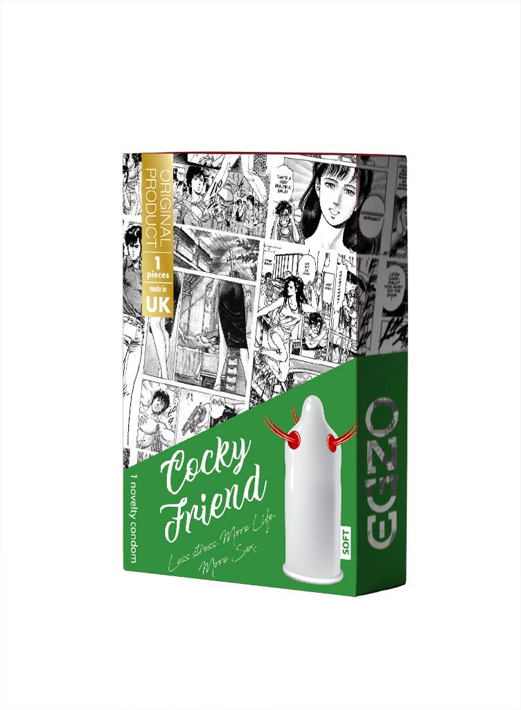 Prezerwatywy Egzo Cocky Friend z wypustkami