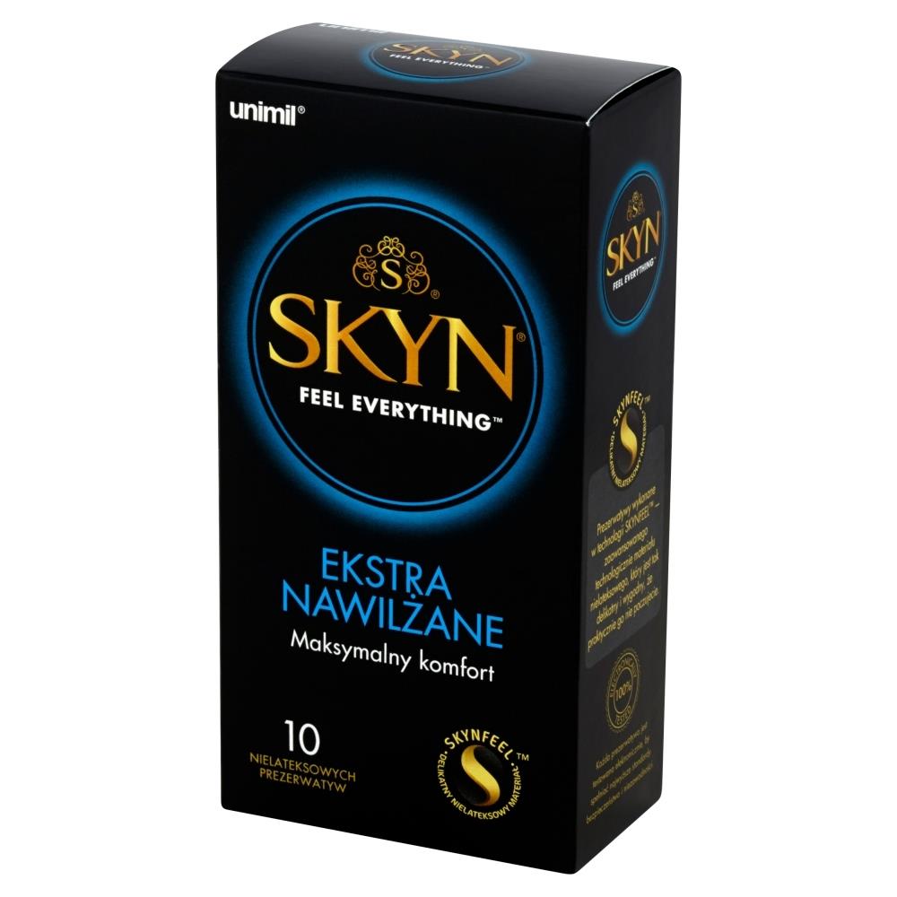Prezerwatywy Skyn Extra Nawilżane 10 sztuk - naturalne doznania