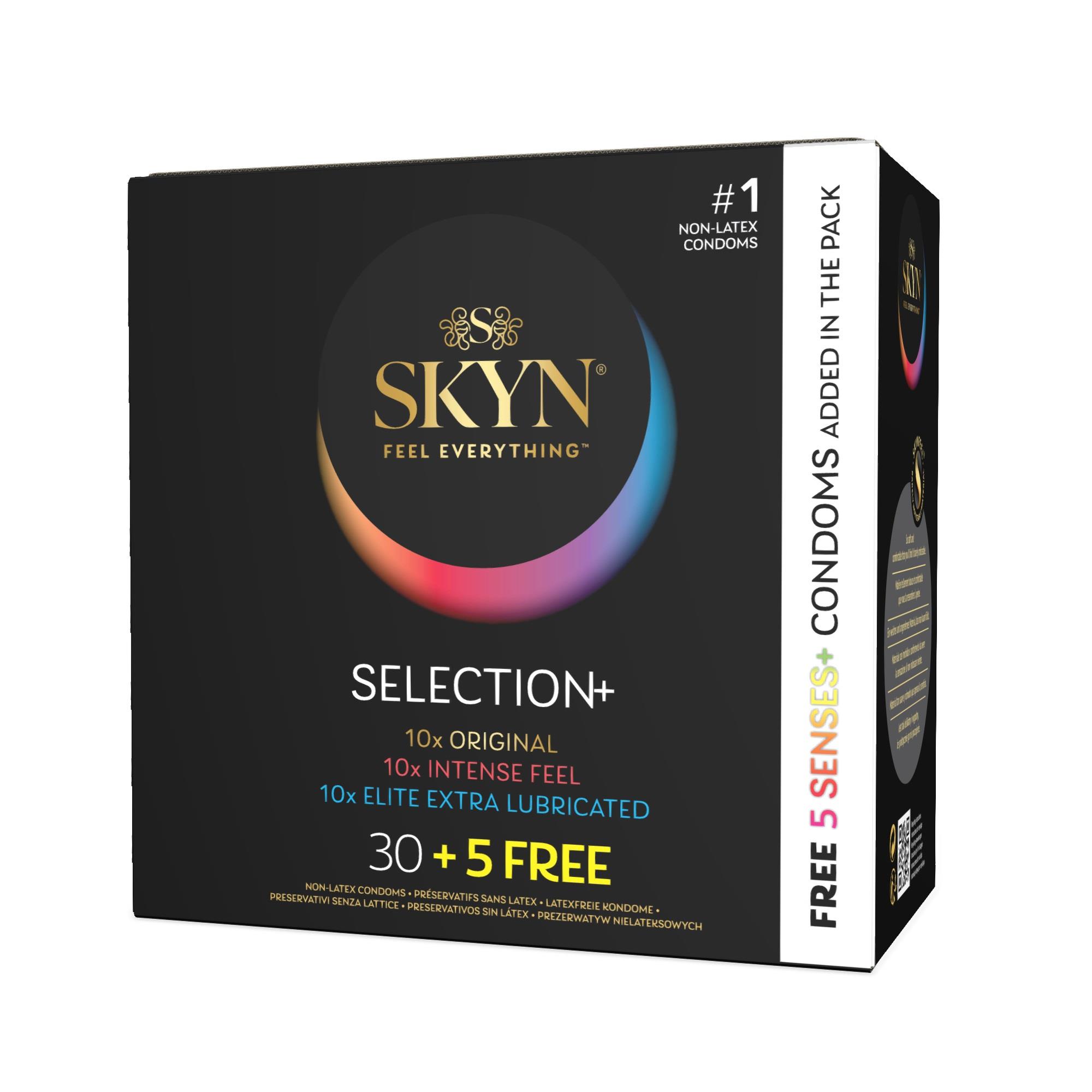 Prezerwatywy SKYN Selection+ - bez lateksu, 35 sztuk