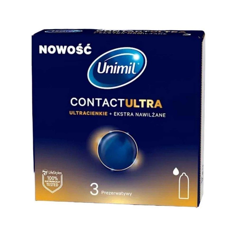 Prezerwatywy Unimil Contact Ultra - ultracienkie i nawilżane