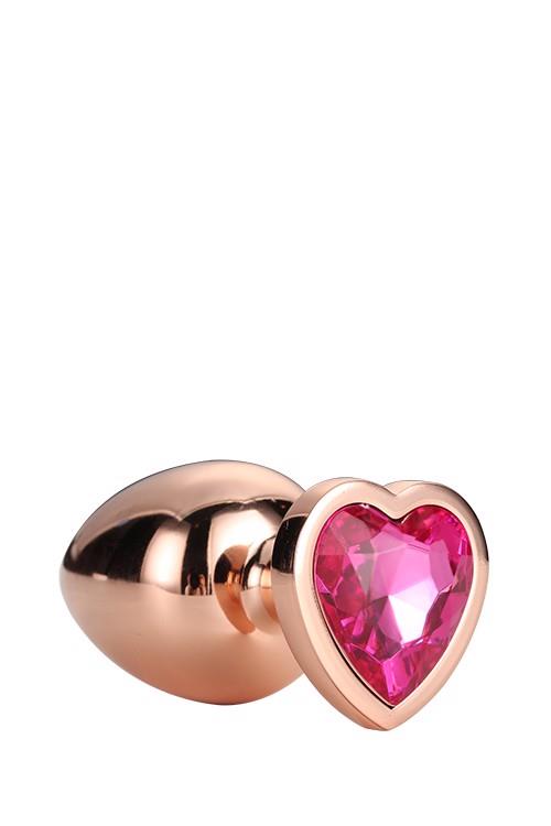 Korek analny Dream Toys Gleaming Love - aluminium, mały