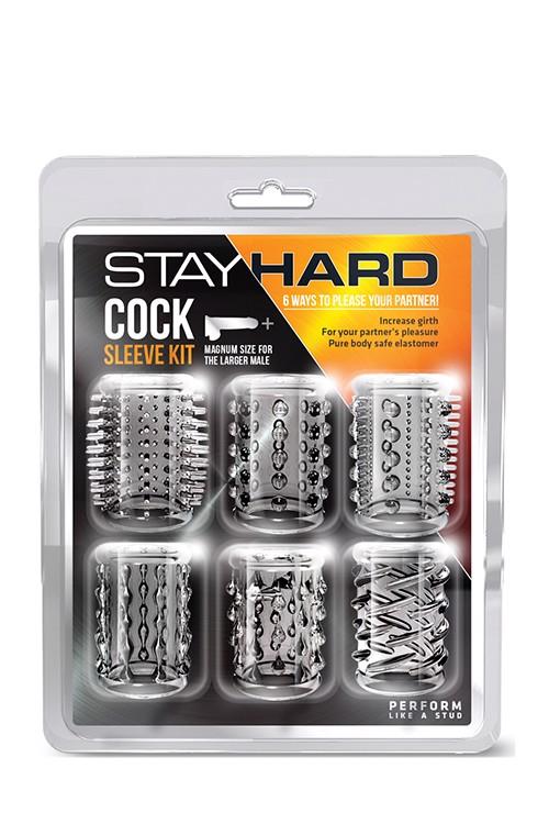 Nakładka Blush Stay Hard - zestaw TPE, przezroczysta, teksturowana
