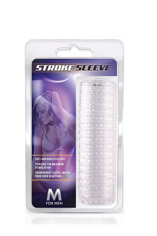 Nakładka Blush M FOR MEN Stroke Sleeve - TPE przezroczysta