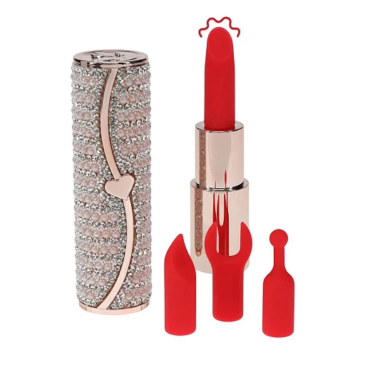 Mini wibrator Loveline Candy – szminka z 2 końcówkami