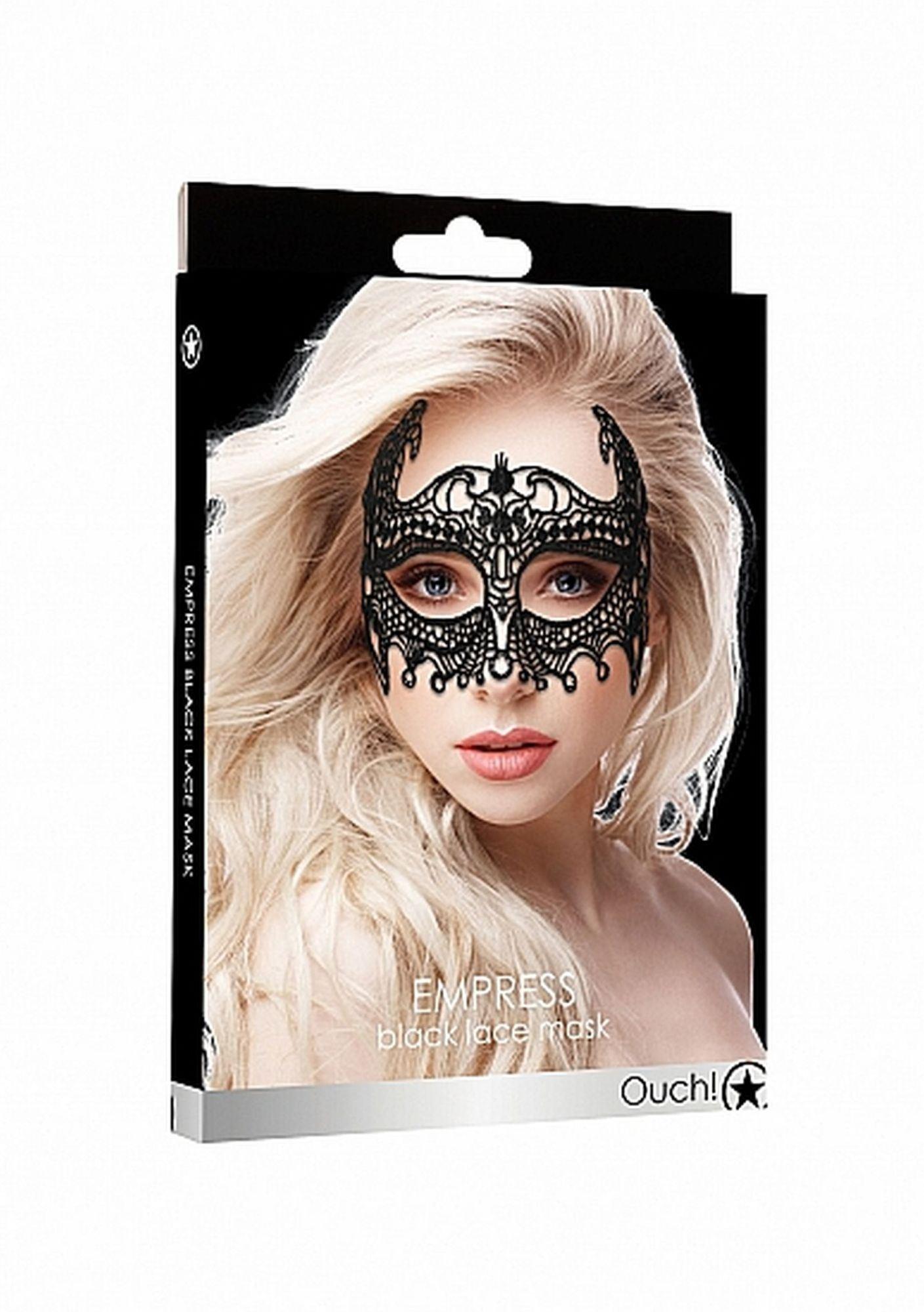 Maska Ouch! Empress Black Lace - koronkowa i lekka
