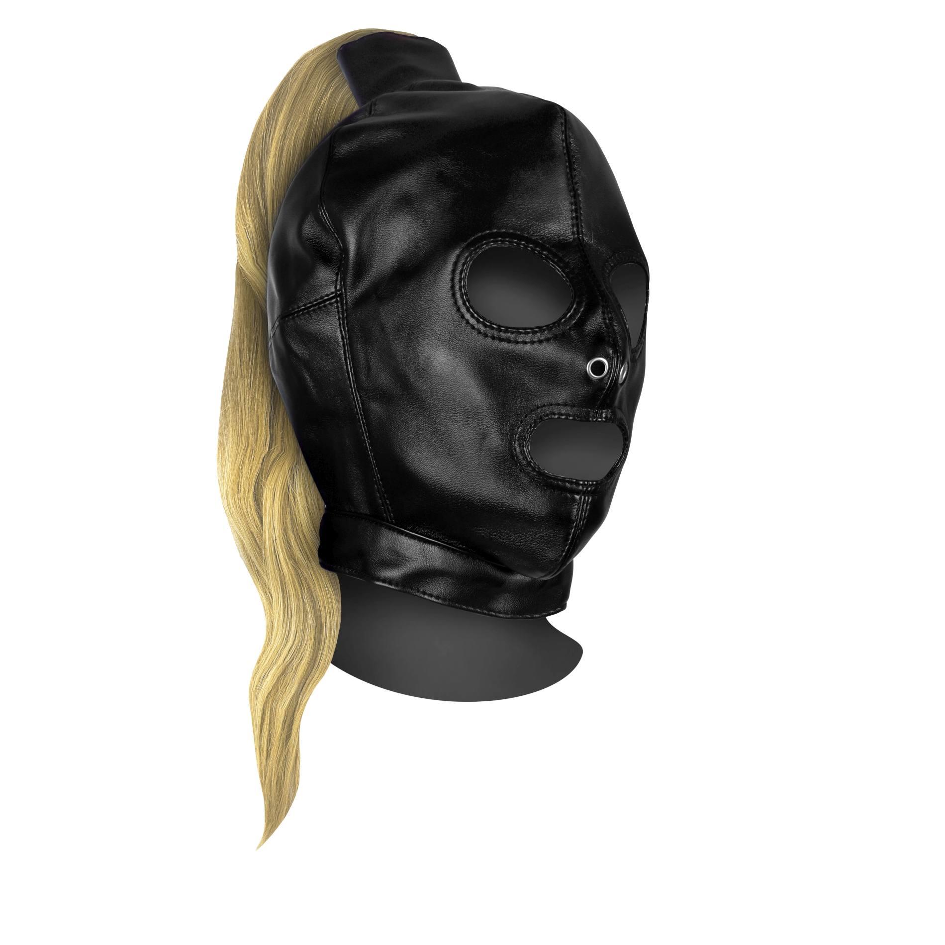 Maska Ouch! Blonde Ponytail - regulowane sznurki