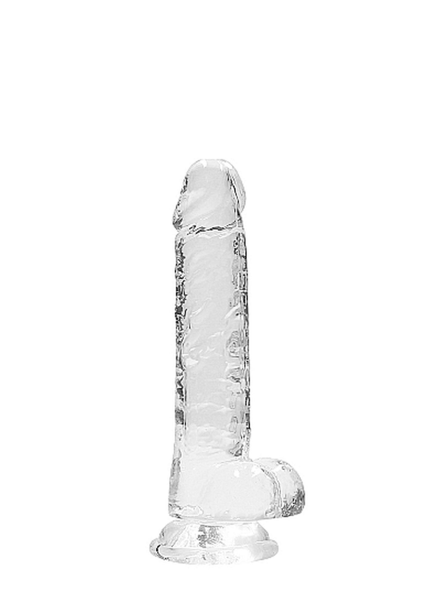Stymulator RealRock Crystal Clear - z przyssawką