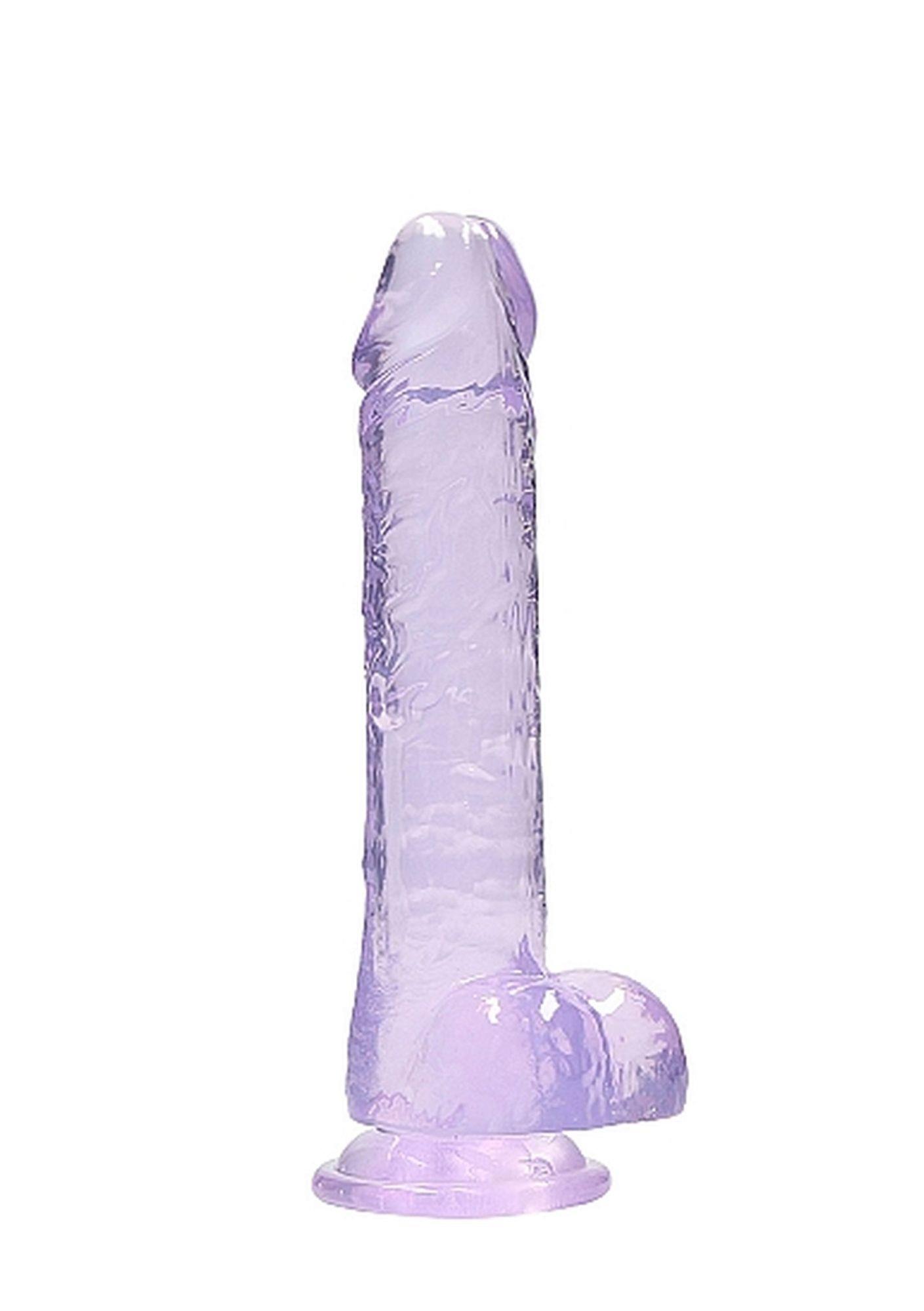 Stymulator RealRock Crystal Clear - z przyssawką