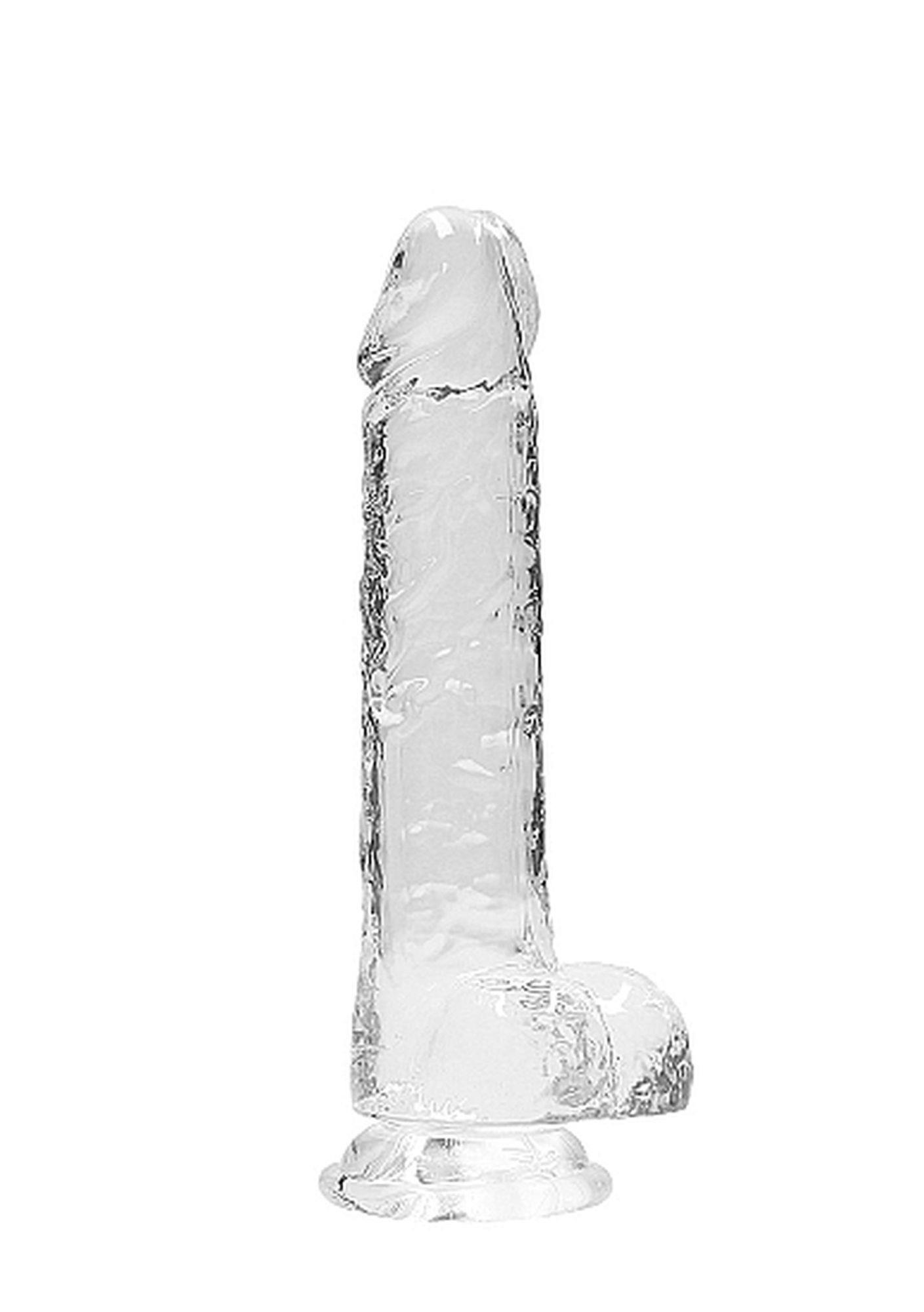 Stymulator RealRock Crystal Clear - z przyssawką