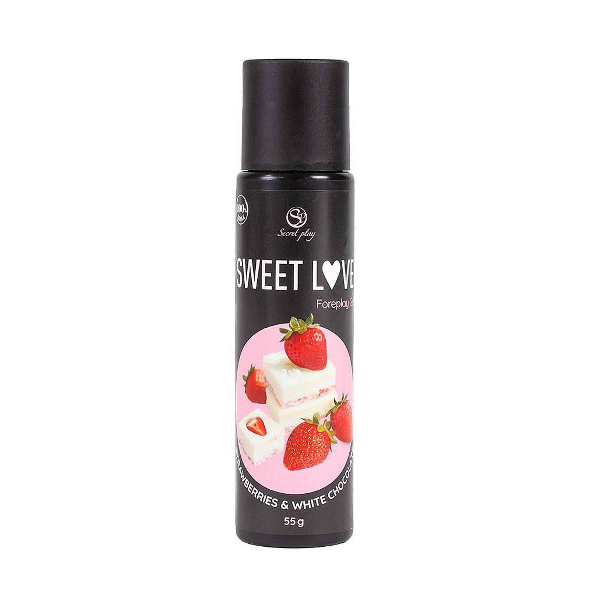 Żel smakowy Secret Play Sweet Love - truskawka i biała czekolada