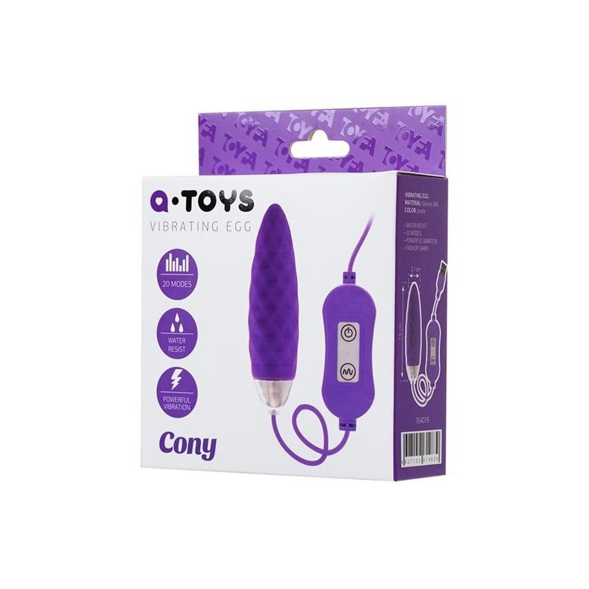 Kulki gejszy A-Toys Cony - silikon, pilot, fiolet