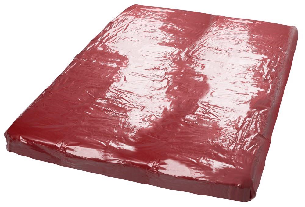 Prześcieradło fetish Collection Red Vinyl - lakierowane 200x230
