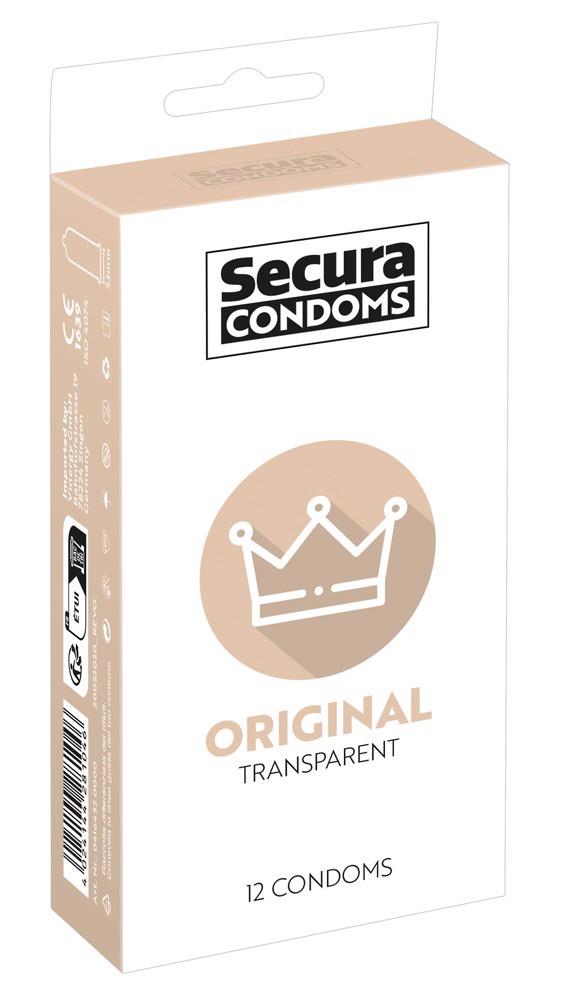 Prezerwatywy Secura Original 12 sztuk - klasyczne, transparentne