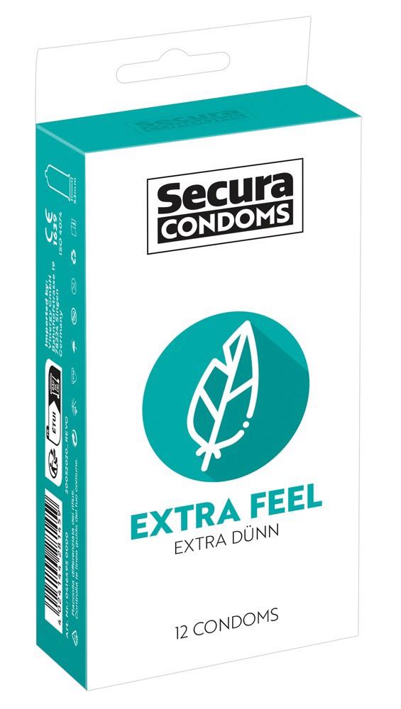 Prezerwatywy Secura Extra Feel 12 sztuk - ultra cienkie