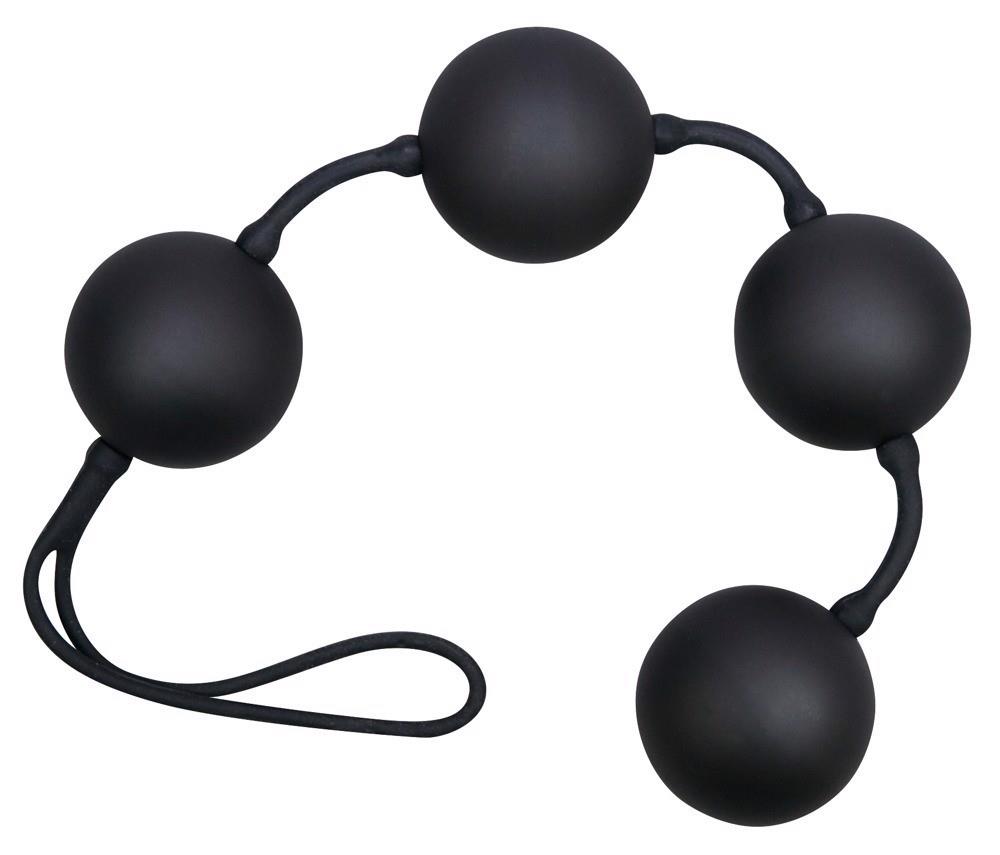 Kulki gejszy You2Toys Velvet Black Balls - zestaw 4 szt. gładkie