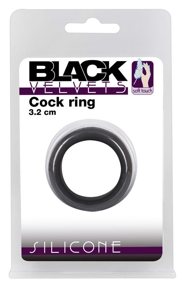 Pierścień erekcyjny Black Velvets 3.2 cm silikon