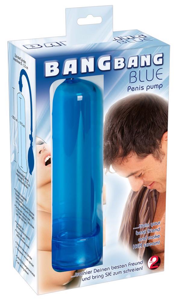 Pompka próżniowa Bang Bang Blue - przezroczysty cylinder