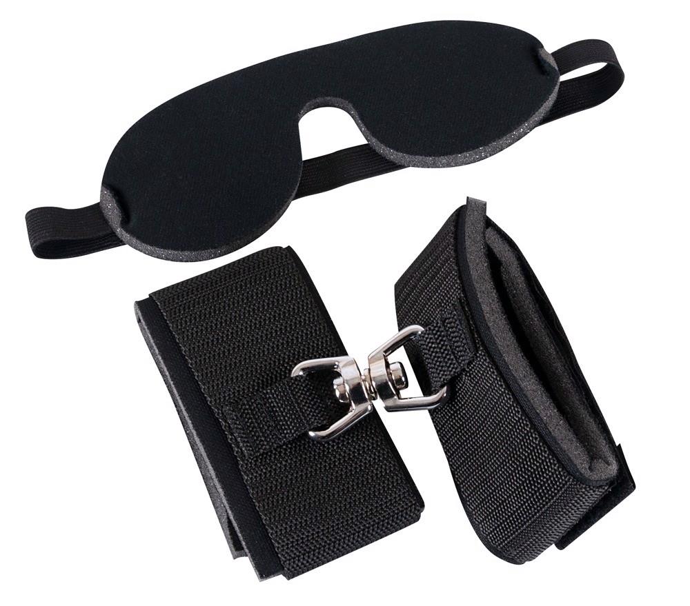 Kajdanki Bad Kitty Bondage - wyściełane z opaską