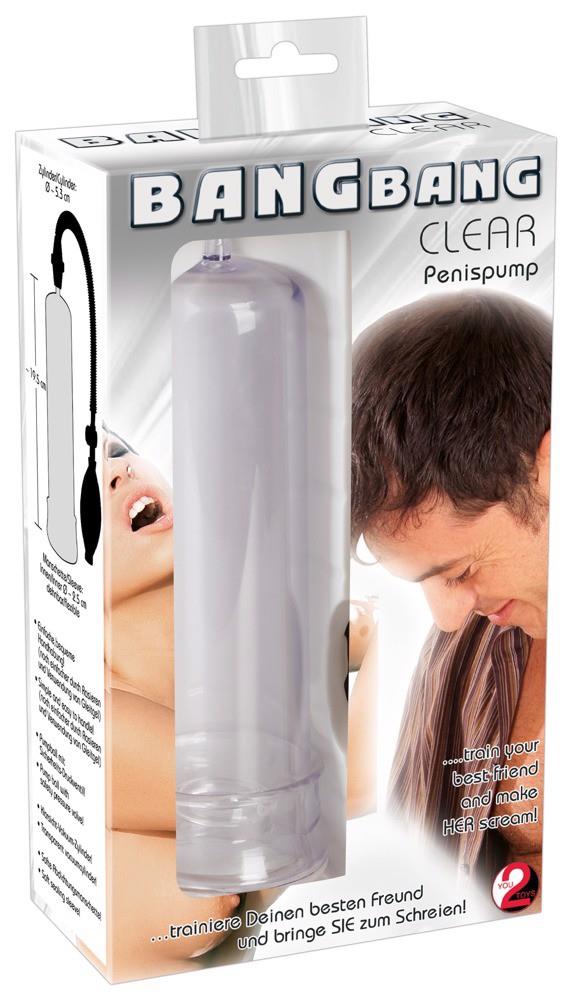 Pompka próżniowa Bang Bang Clear - przezroczysty cylinder