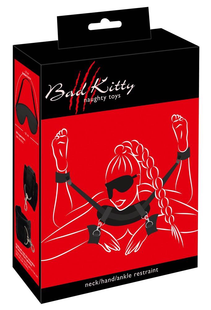 Zestaw do krępowania Bad Kitty - regulowany, z opaską