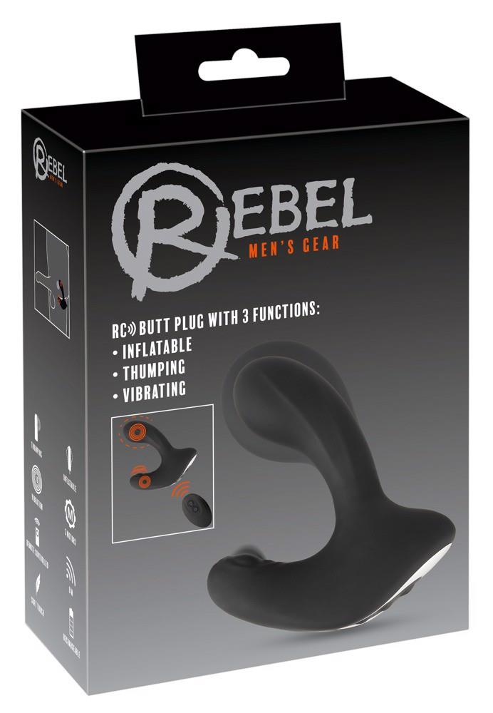 Masażer prostaty Rebel RC Butt Plug - 3 tryby, pompowany