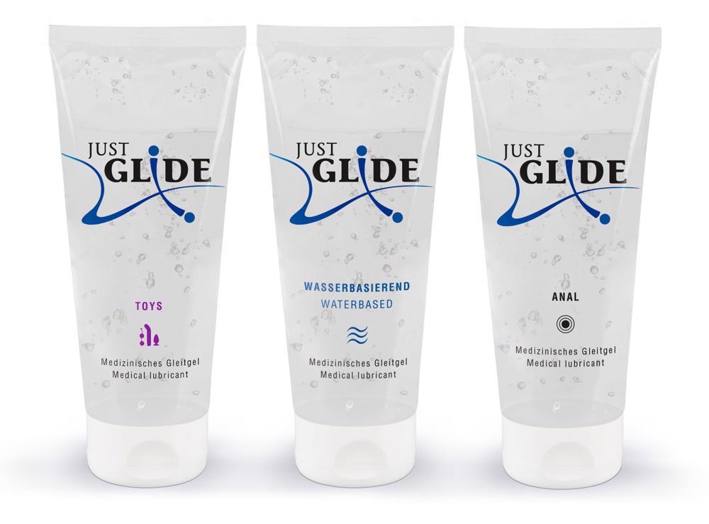 Zestaw żeli intymnych Just Glide 3x200ml - na bazie wody