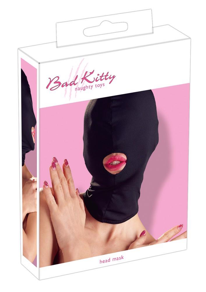Maska Bad Kitty Head Mask - czarna przylegająca