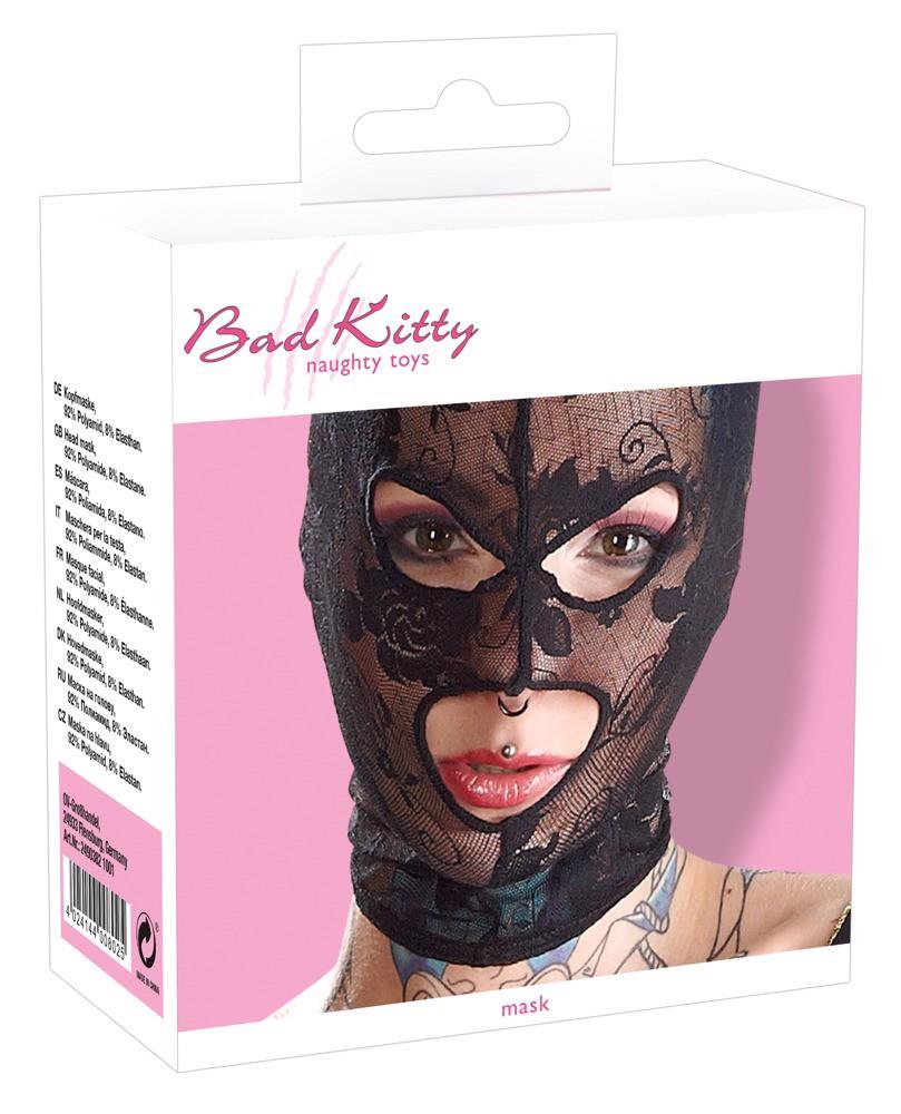 Maska Bad Kitty Mask - koronka czarna