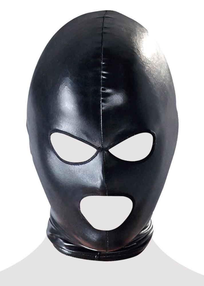 Maska Bad Kitty Mask black - wet look