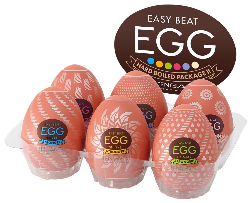 Sztuczne pochwy Tenga Egg HB Package II - 6 tekstur