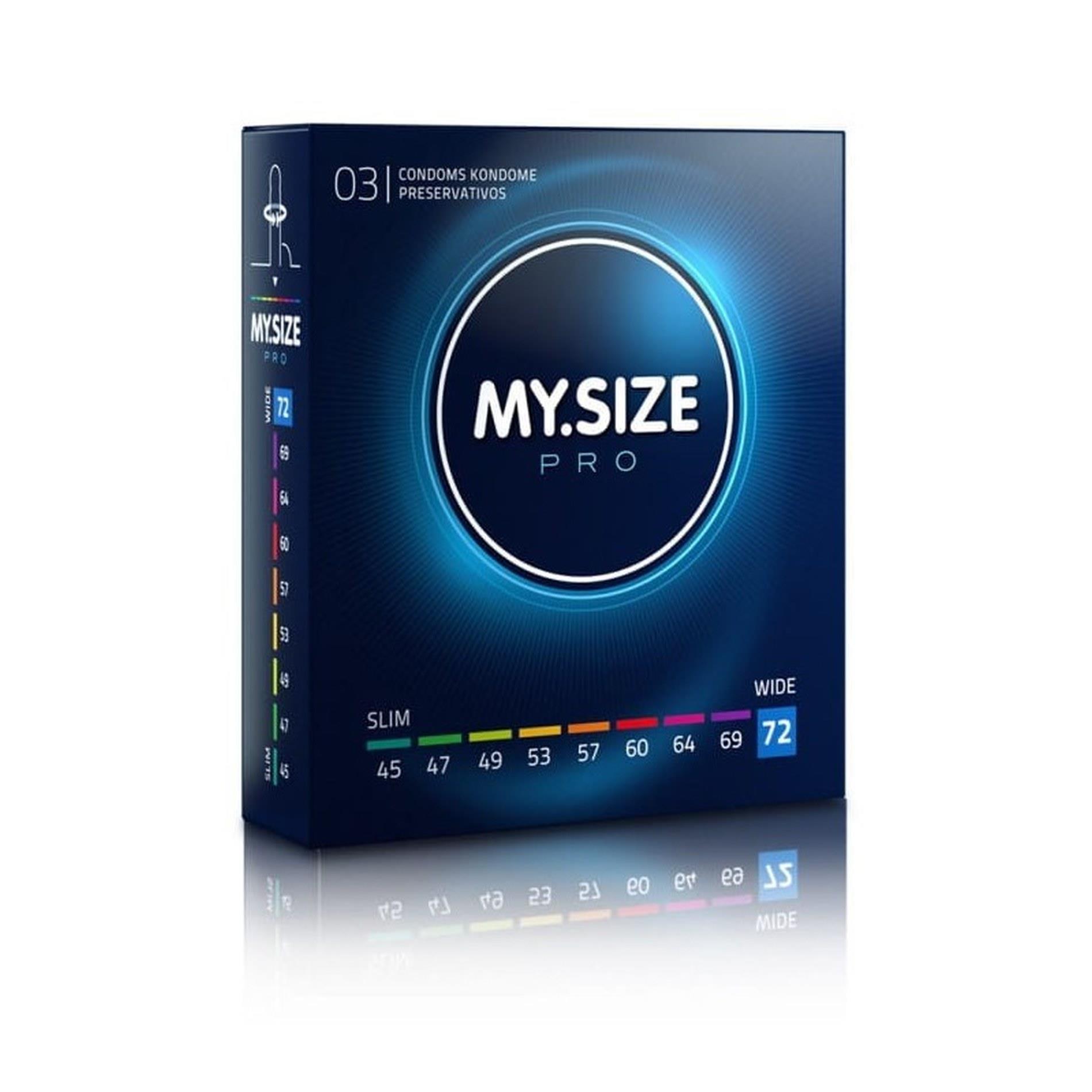 Prezerwatywy My.Size Pro 72 - idealne dopasowanie XXL