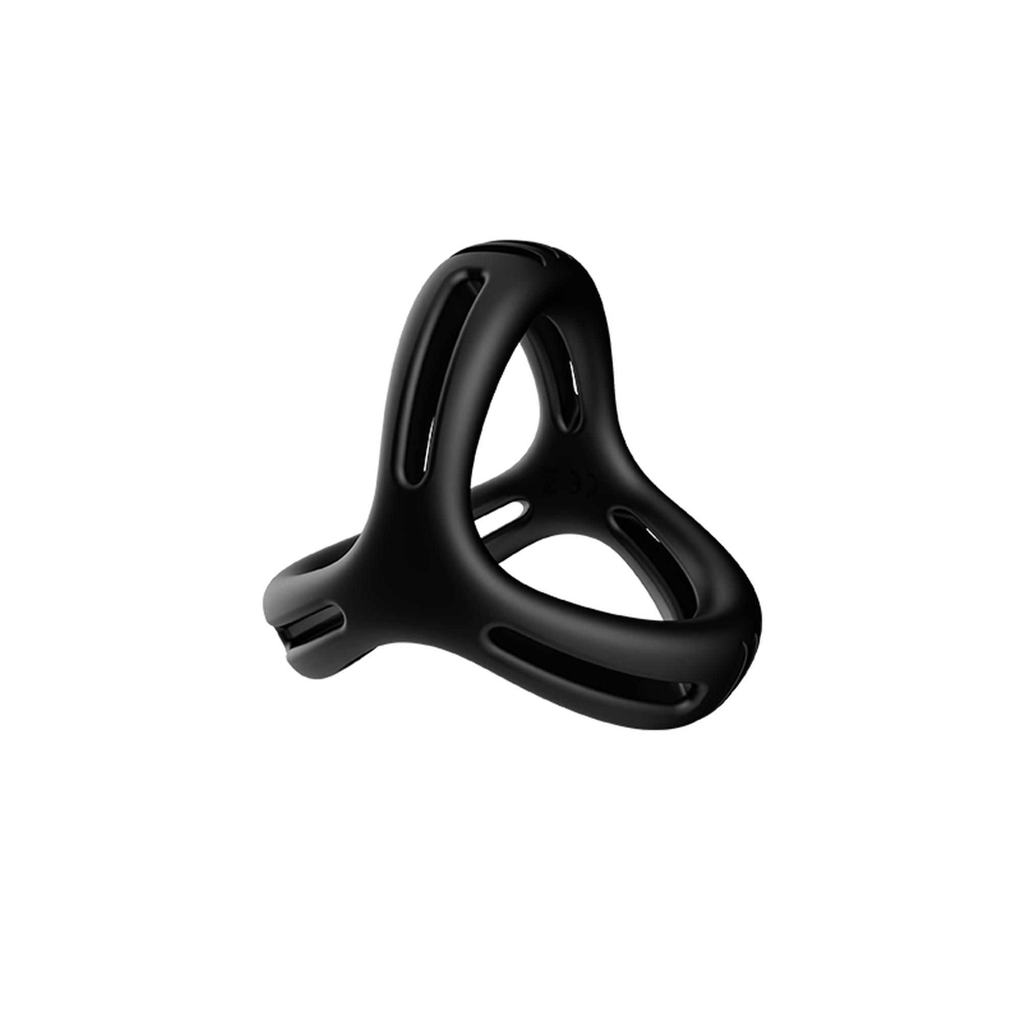 Pierścień erekcyjny Boss Series Timer black - silikon