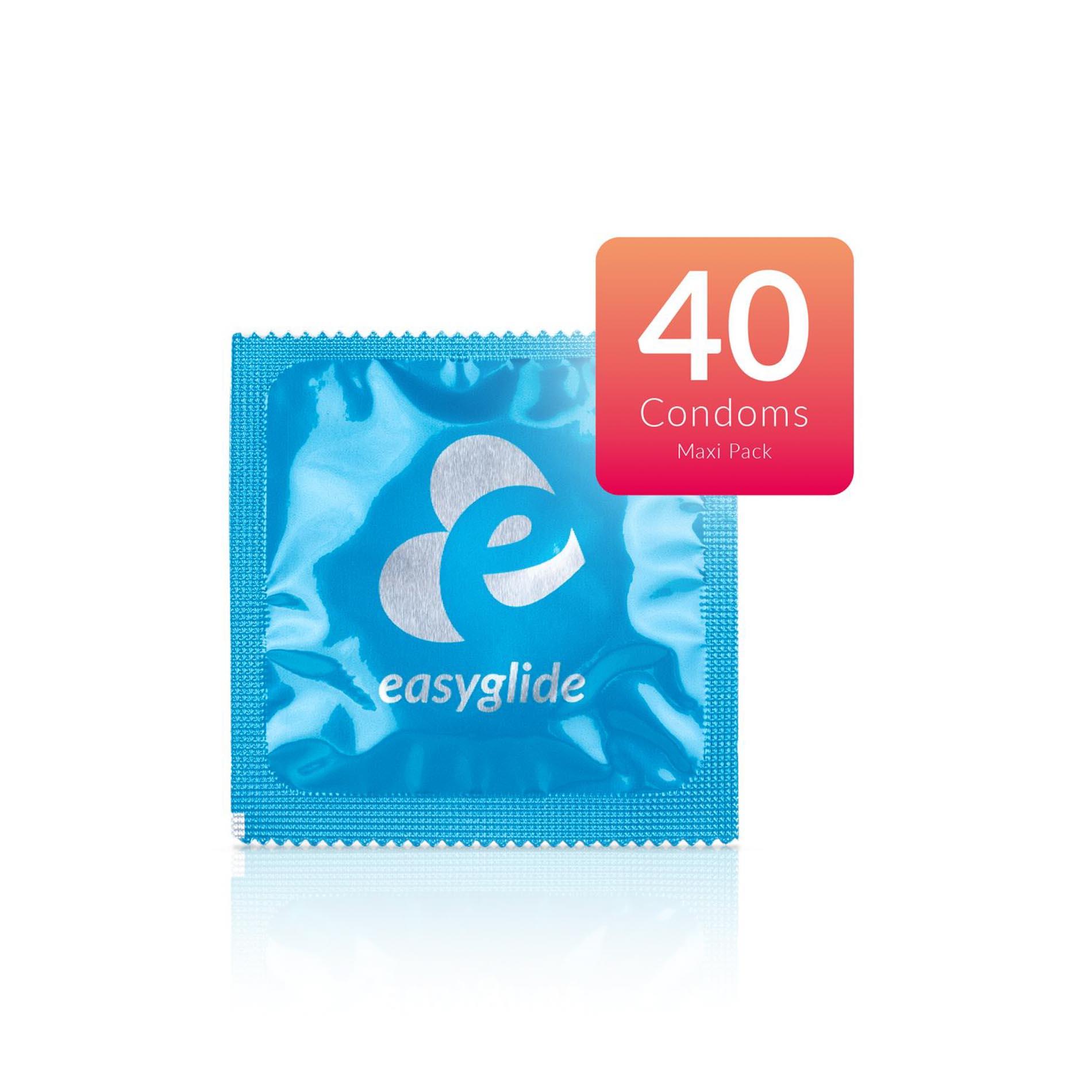 Prezerwatywy EasyGlide Ribs and Dots - prążki i wypustki 40 szt.