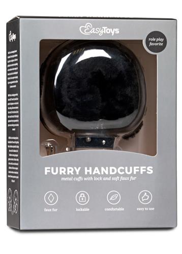 Kajdanki EASYtoys Furry Handcuffs - pluszowe wykończenie