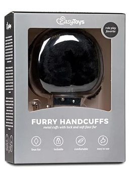 Kajdanki EASYtoys Furry Handcuffs - pluszowe wykończenie