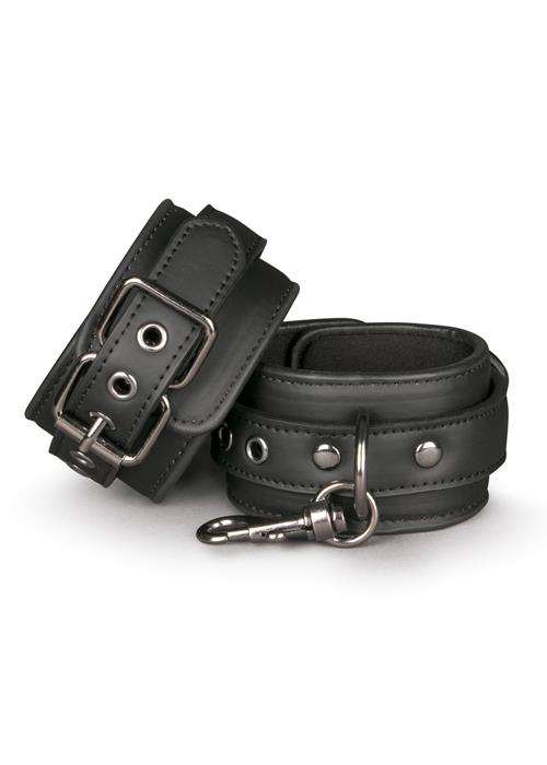 Kajdanki EASYtoys ET281BLK - regulowane zapięcie
