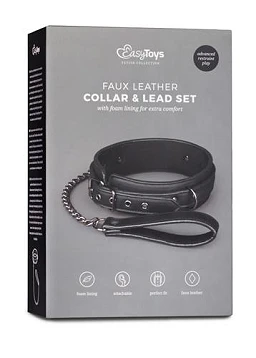 Obroża EASYtoys ET370BLK - regulowana, piankowa wyściółka