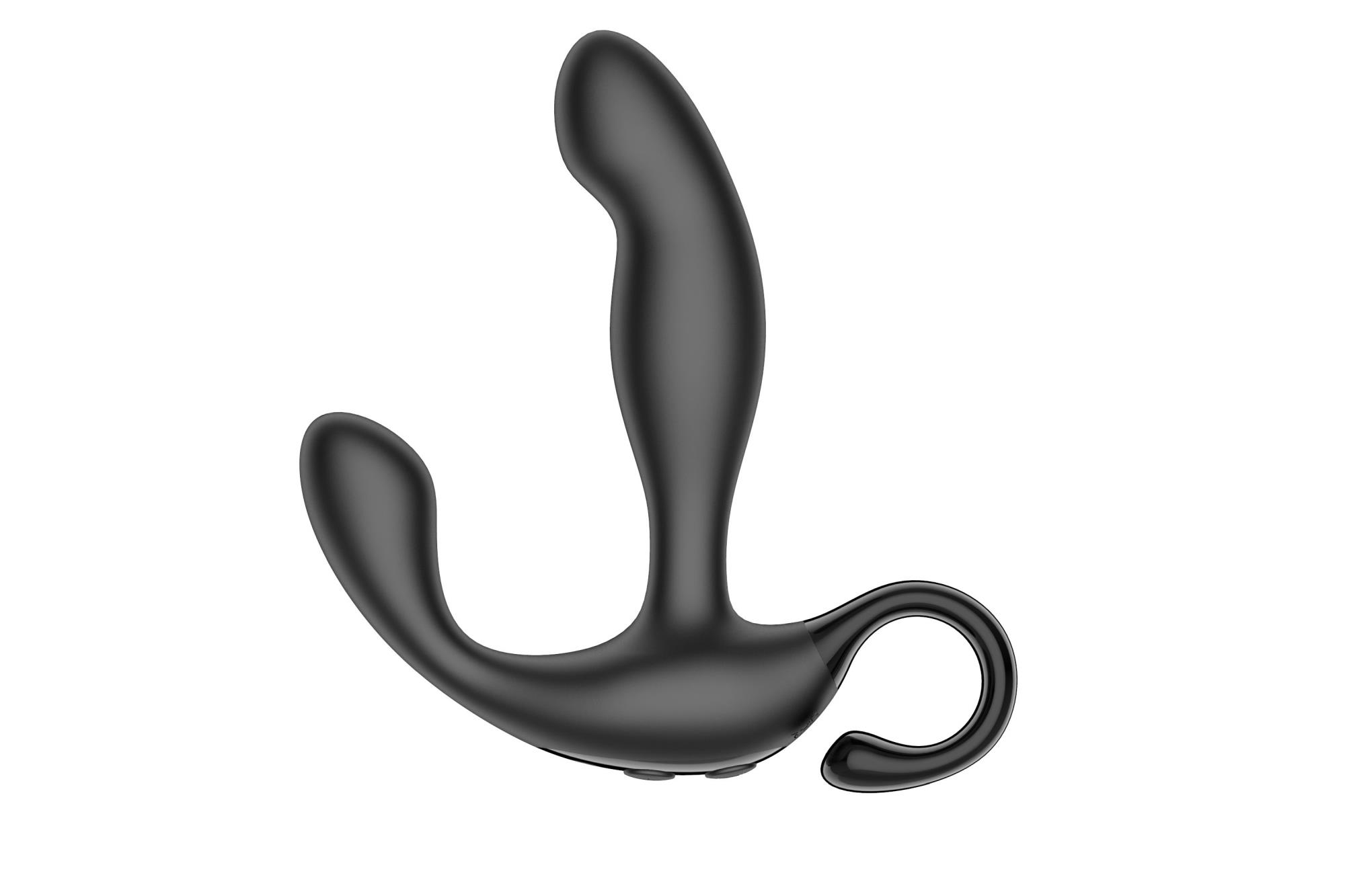 Masażer prostaty Boss Series Finger Wiggle - silikon, czarny
