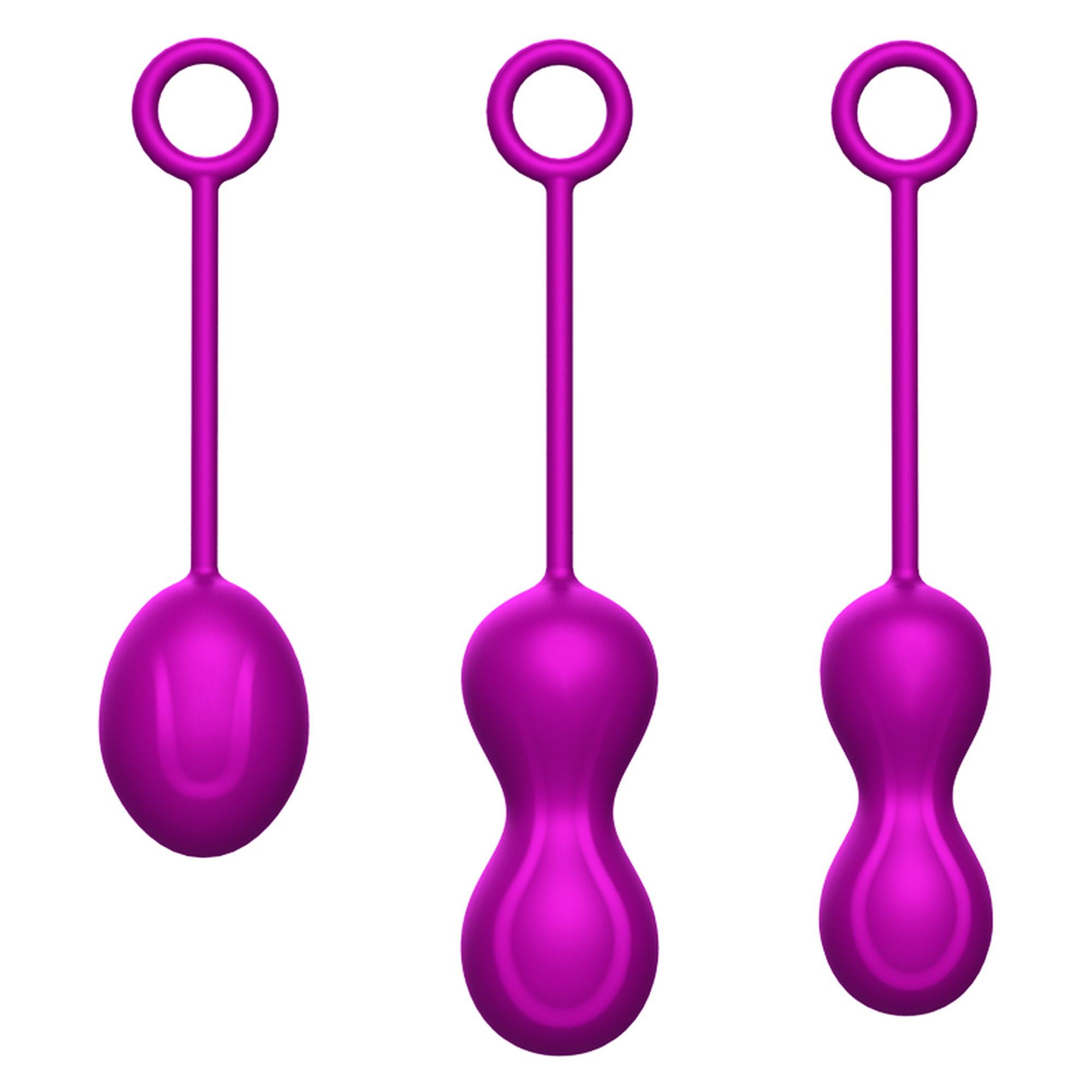 Zestaw kulek Boss Series Kegal Balls - silikon medyczny, 3 szt.