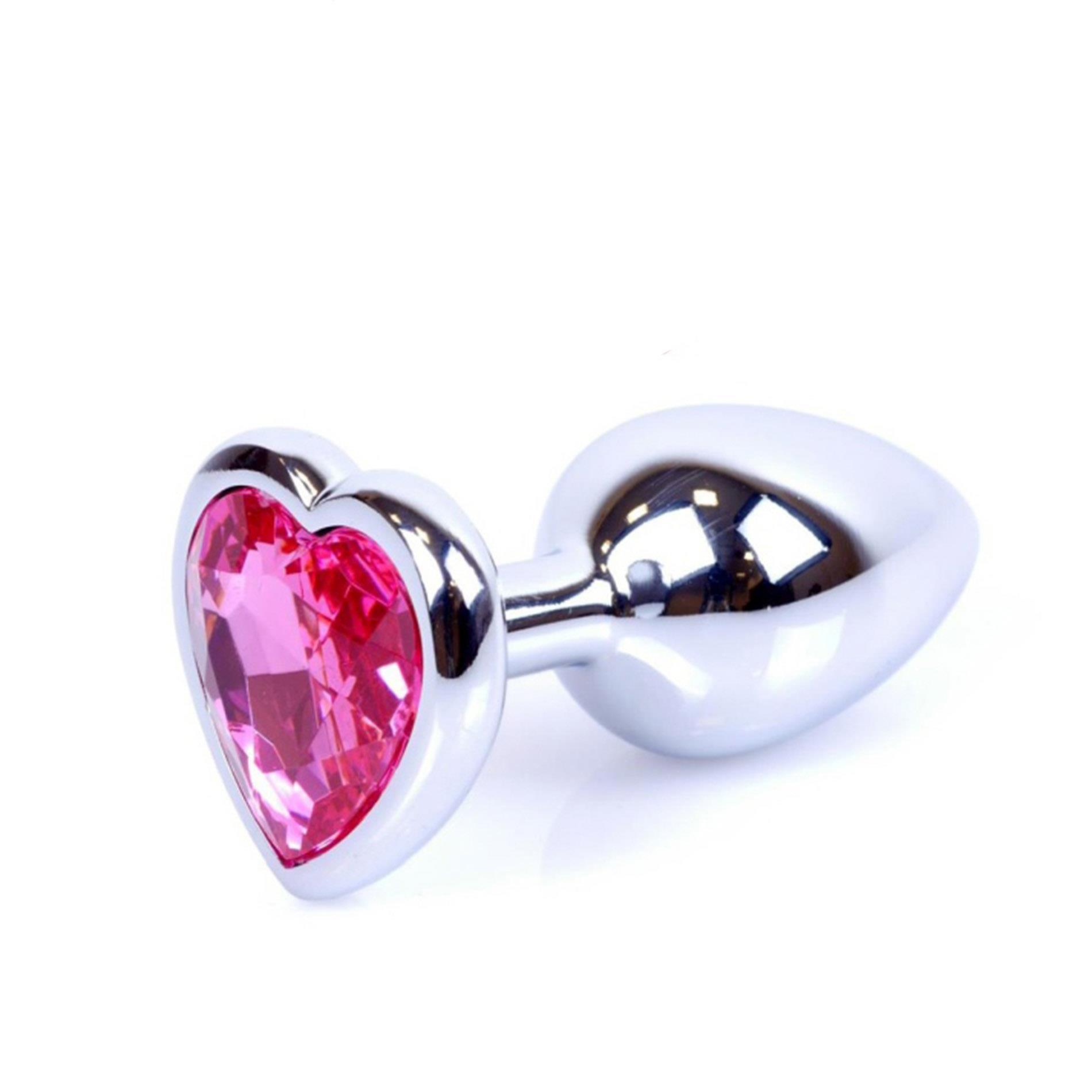 Korek analny Boss Series Heart - stal nierdzewna