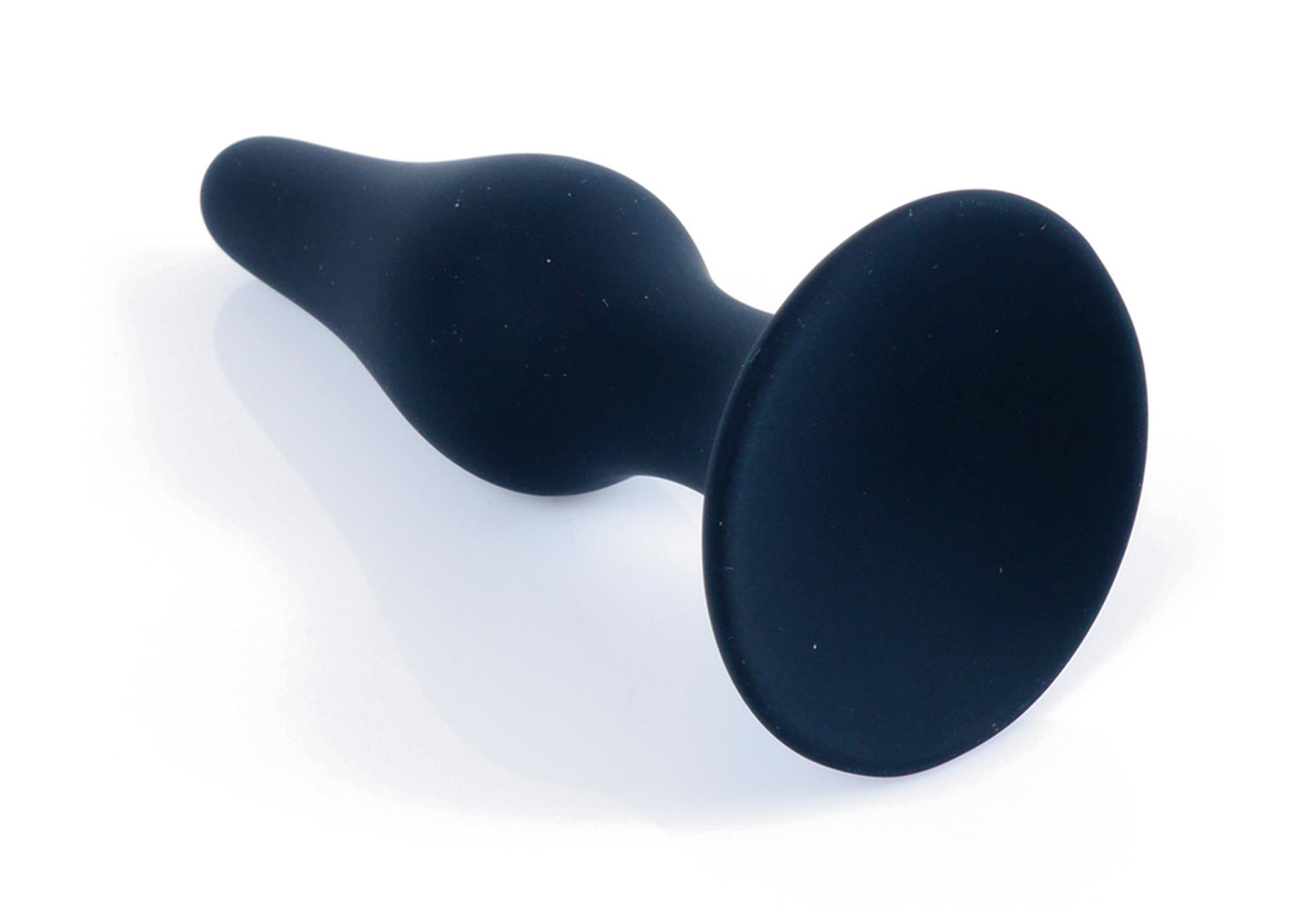 Korek analny Boss Series Plug Black - silikon, duży