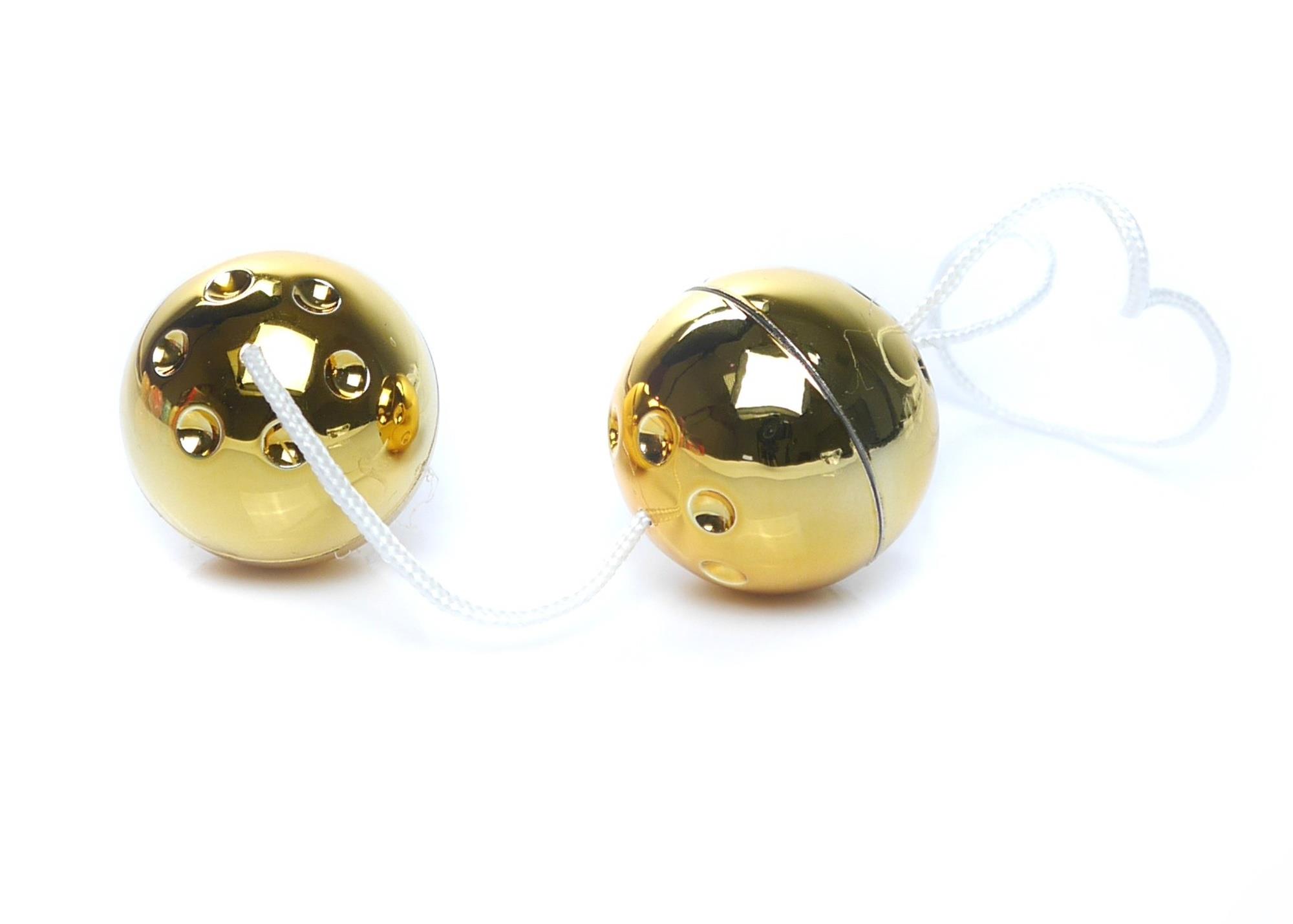 Kulki gejszy Boss Series Duo-Balls Gold - złote, 2 szt.