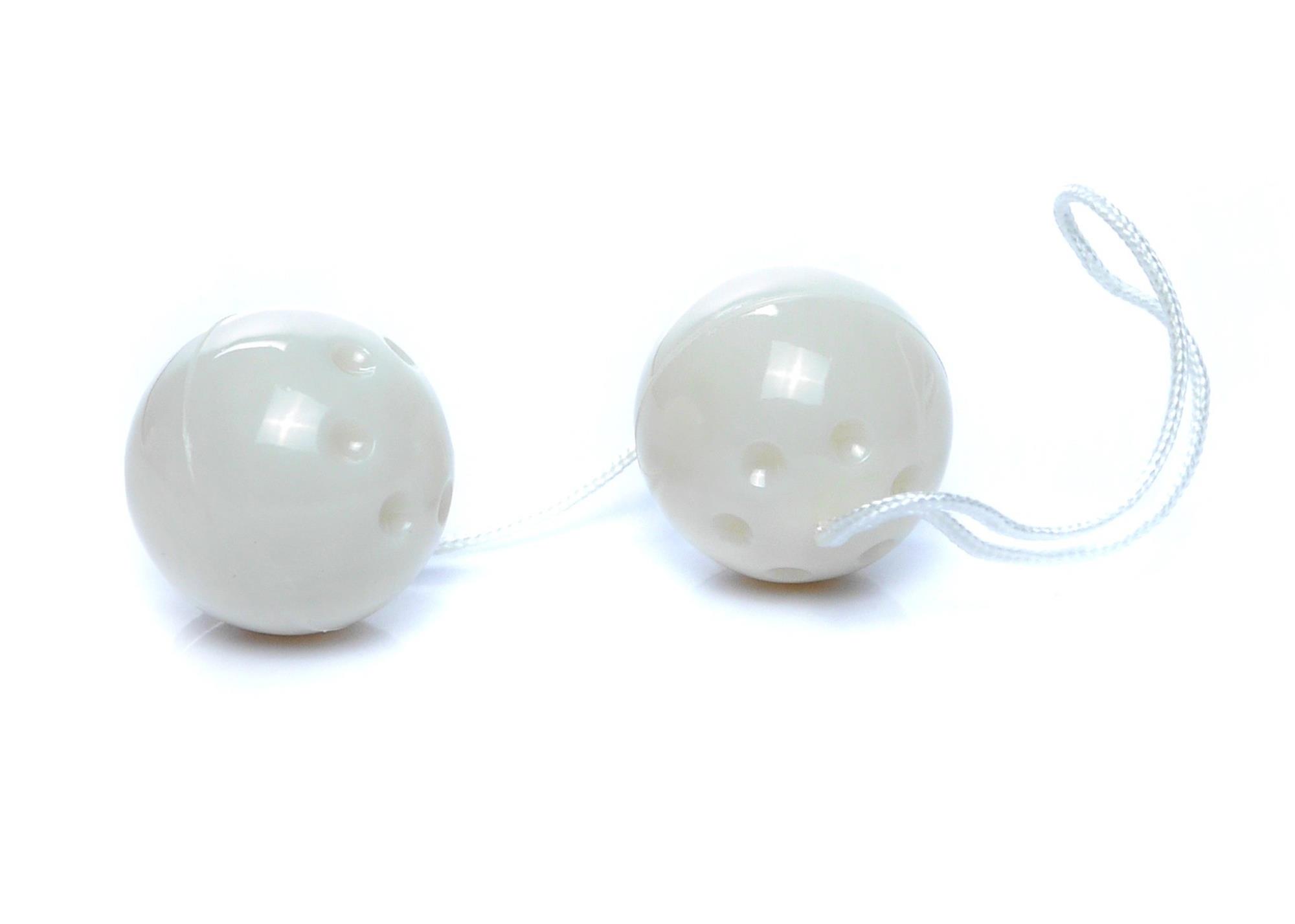 Kulki gejszy Boss Series Duo-Balls White - zestaw 2 szt.