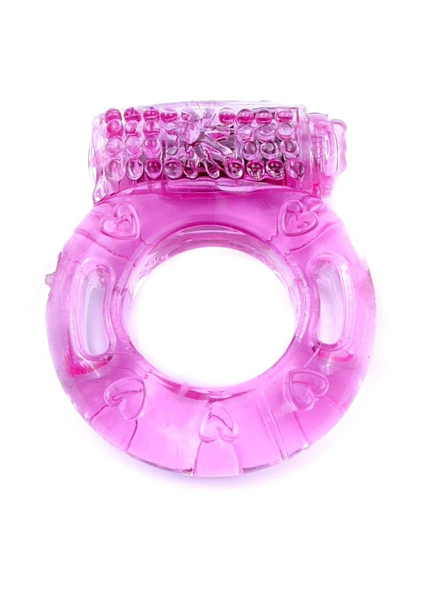Pierścień erekcyjny wibracyjny Boss Series Vibrating CockRing Pink