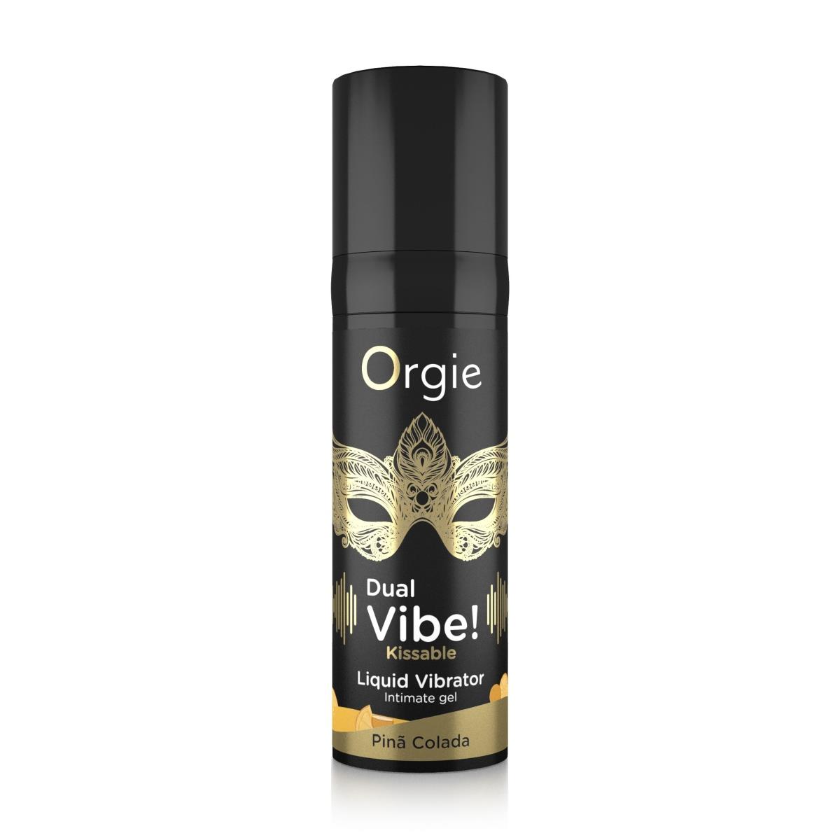 Wibrator w płynie Orgie Dual Vibe! Pina Colada - smak i wibracje