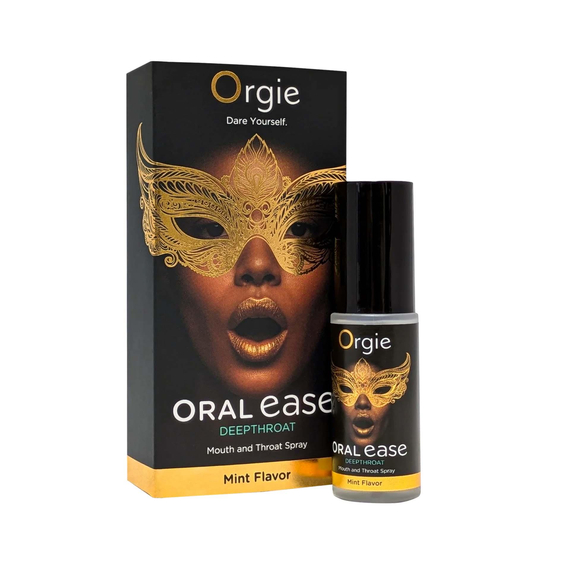 Spray do ust i gardła Orgie Oral Ease Deepthroat - mięta