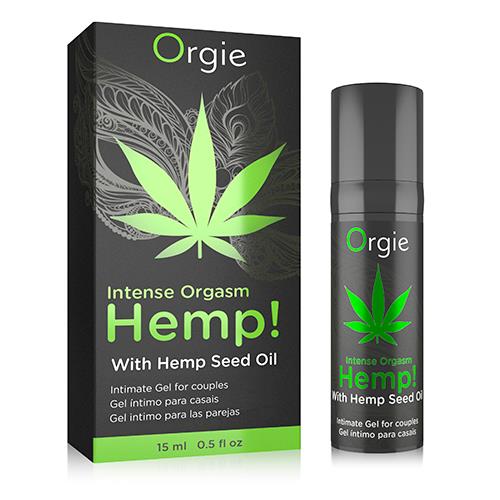 Żel stymulujący Orgie Hemp! Intense Orgasm - efekt wibracyjny