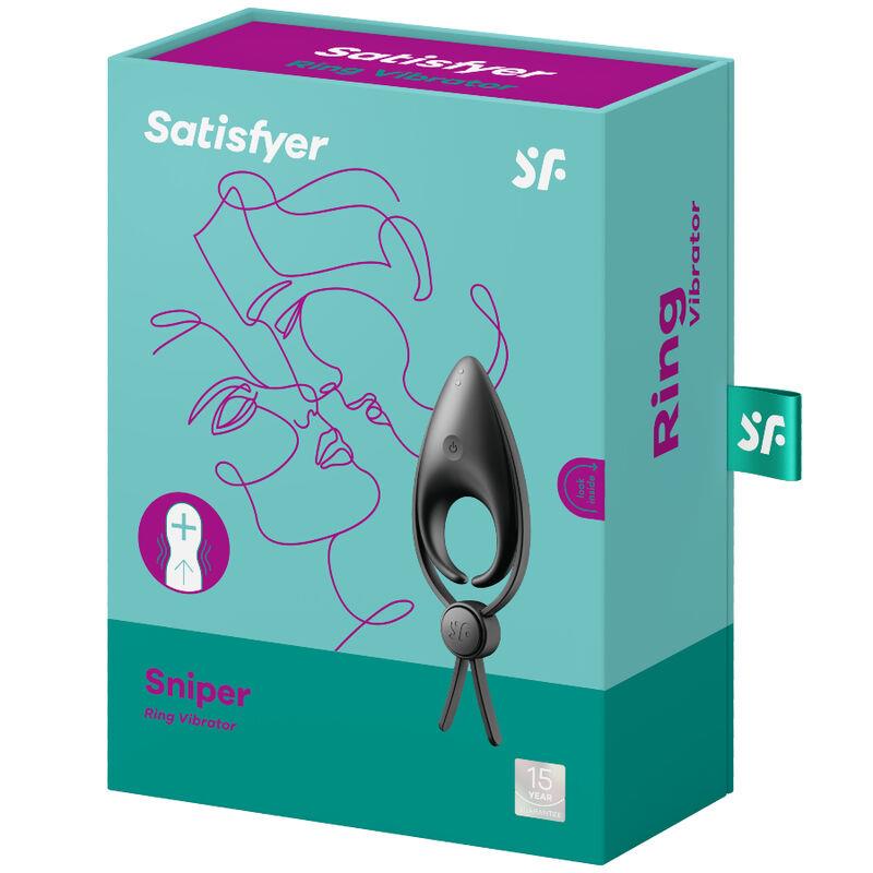 Pierścień erekcyjny wibracyjny Satisfyer Sniper - silikon