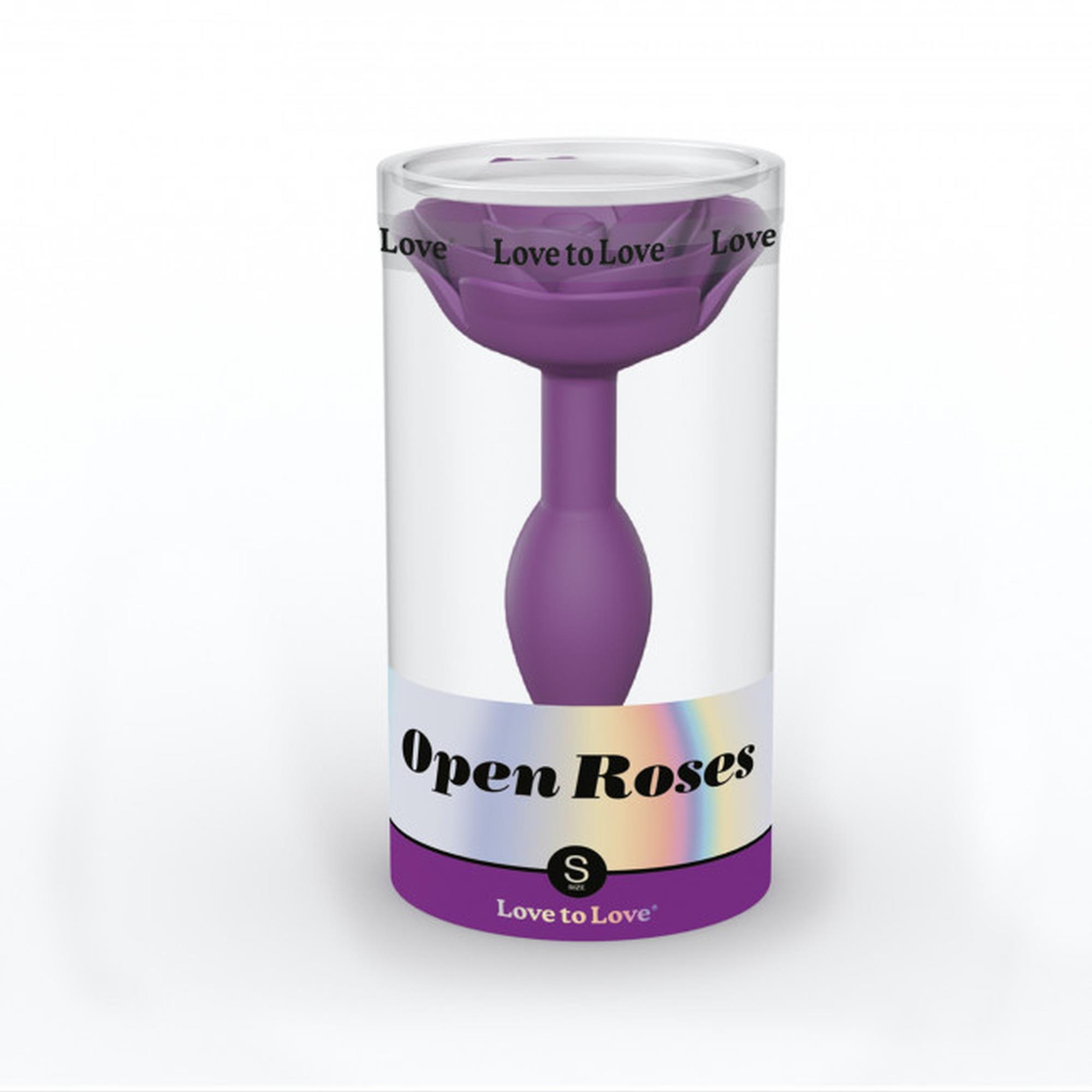 Korek analny Love to Love Open Roses S - silikon, wodoodporny